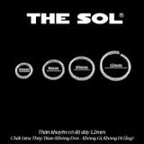  Khuyên Tai Titan Unisex Hoops Tròn Chốt Ẩn - Xoắn 