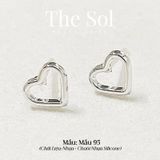  [SHOPEE] Bông Tai Nhựa Nhiều Mẫu Chuôi Su - Màu Bạc 