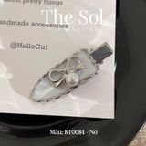  Kẹp Tóc Hàn Quốc Silver Gray 