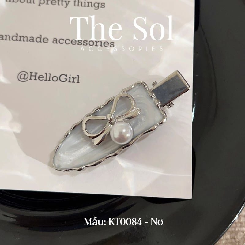  Kẹp Tóc Hàn Quốc Silver Gray 