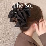  Kẹp Tóc Hàn Quốc Vải Lấp Lánh 