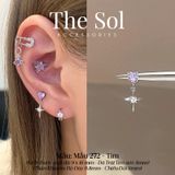  Khuyên Tai Thép Xi Mạ Colour Bling - Mẫu 272 