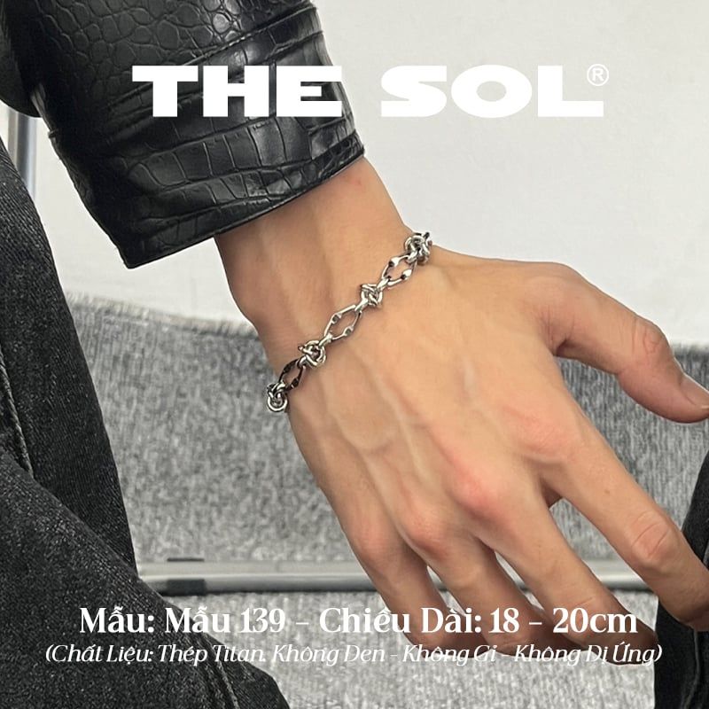  Lắc Tay Titan Unisex Wire Chain - Mẫu 139 