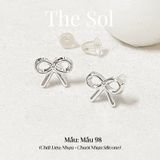 [SHOPEE] Bông Tai Nhựa Nhiều Mẫu Chuôi Su - Màu Bạc 