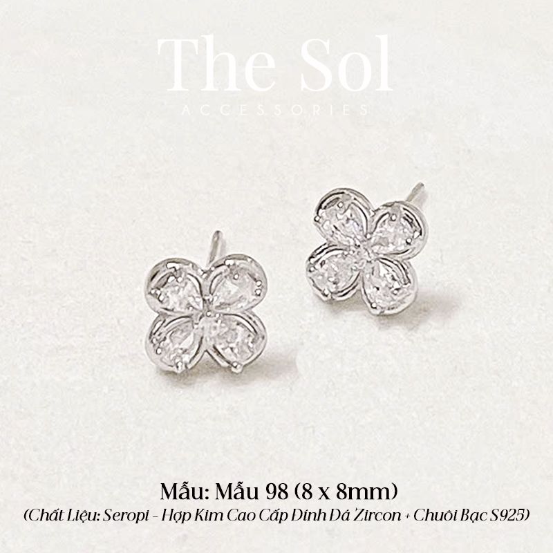  Bông Tai Seropi Diamond Clover - Mẫu 98 