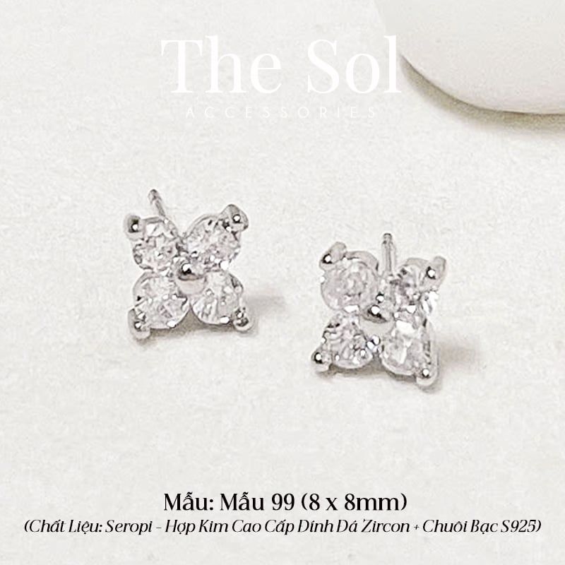  Bông Tai Seropi Diamond Clover - Mẫu 99 