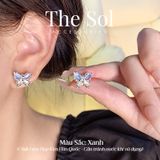  Bông Tai Hàn Quốc Gems Butterfly 