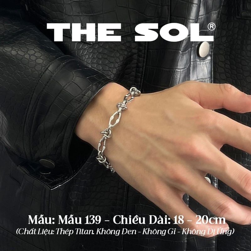  Lắc Tay Titan Unisex Wire Chain - Mẫu 139 