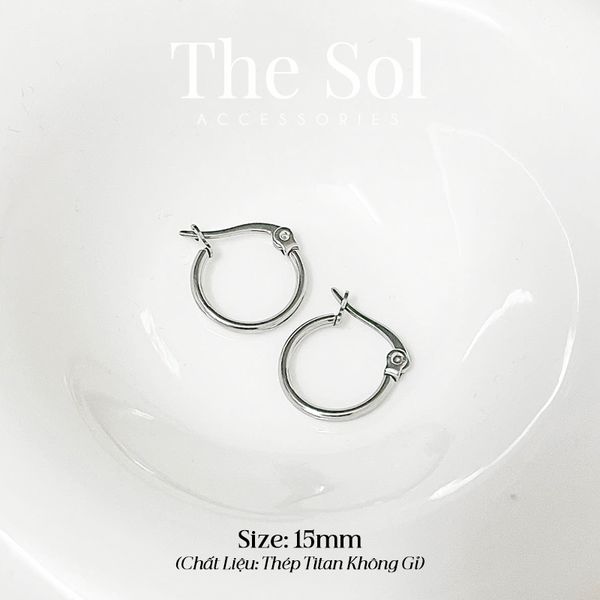  Bông Tai Titan Basic Hoops 