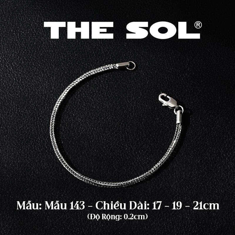  Lắc Tay Titan Unisex Simple Chain - Mẫu 143 