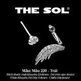  Khuyên Tai Thép Xi Mạ The Wing - Mẫu 220 