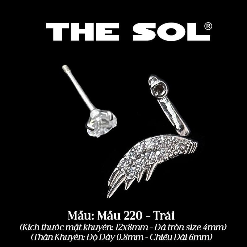 Khuyên Tai Thép Xi Mạ The Wing - Mẫu 220 