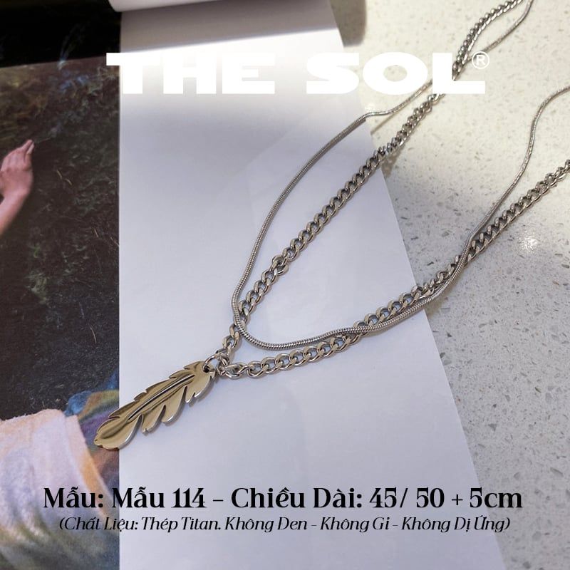  Dây Chuyền Titan Unisex The Leaf - Mẫu 114 