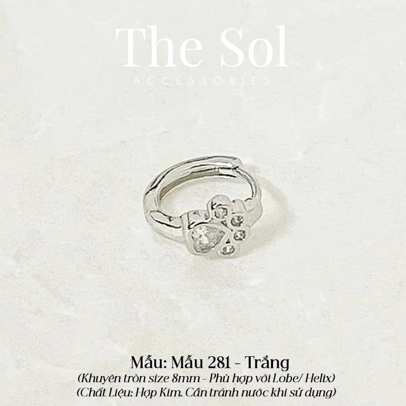  Khuyên Tai Hợp Kim Cat's Feet - Mẫu 281 