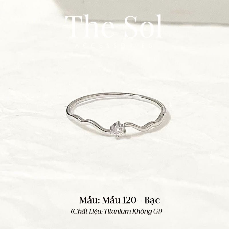  Nhẫn Titan Mini Bough - Mẫu 120 