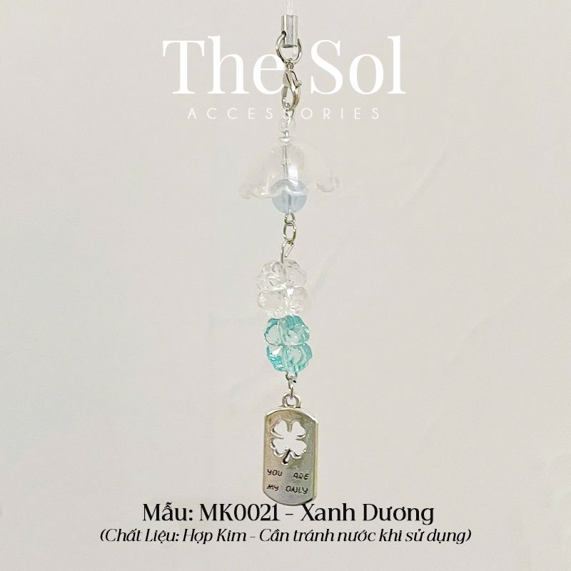  Móc Điện Thoại Crystal Clover 