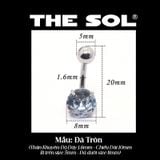  Khuyên Rốn Titan Unisex Đính Đá Nhiều Hình 