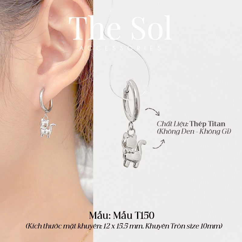  Khuyên Tai Titan The Cat - Mẫu T150 