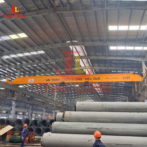  Cầu trục dầm đơn 5+ 5 tấn 