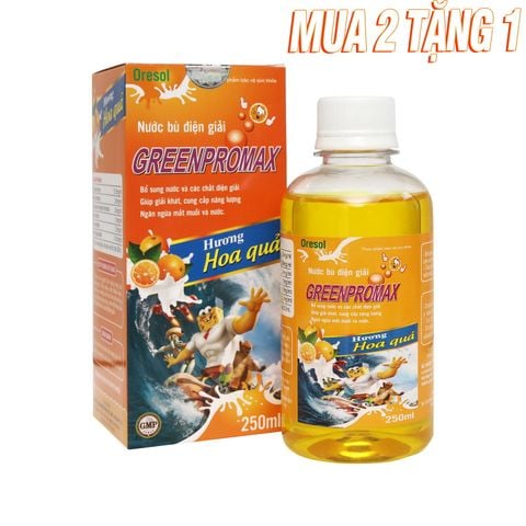 Nước bù điện giải GreenPromax - Oresol hương cam