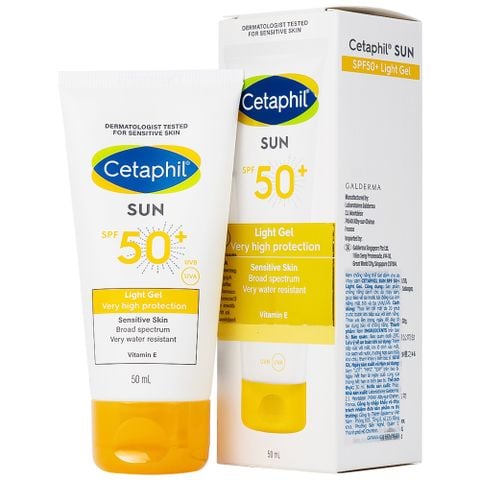 Kem chống nắng Cetaphil Sun SPF50+ bảo vệ da trước tác động của ánh nắng mặt trời (50ml)