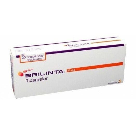 Thuốc Brilinta AstraZeneca 90mg giảm nguy cơ bị lên cơn đau tim , đột quỵ (6 vỉ x 10 viên)