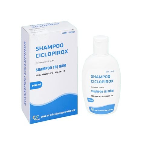 Dầu gội Shampoo Ciclopirox VCP hỗ trợ điều trị nấm (chai 100ml)