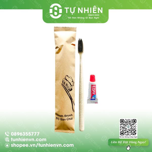 BỘ BÀN CHẢI KHÁCH SẠN NHỰA THÂN THIỆN MÔI TRƯỜNG ** GIÁ TỐT (SET-01)