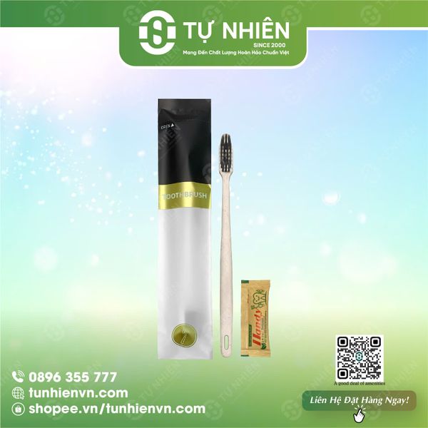 Combo 500 Bộ Bàn Chải Trấu & Kem gói Eday 3g bao bì túi cắt siêu  (Giá Bao Gồn VAT)