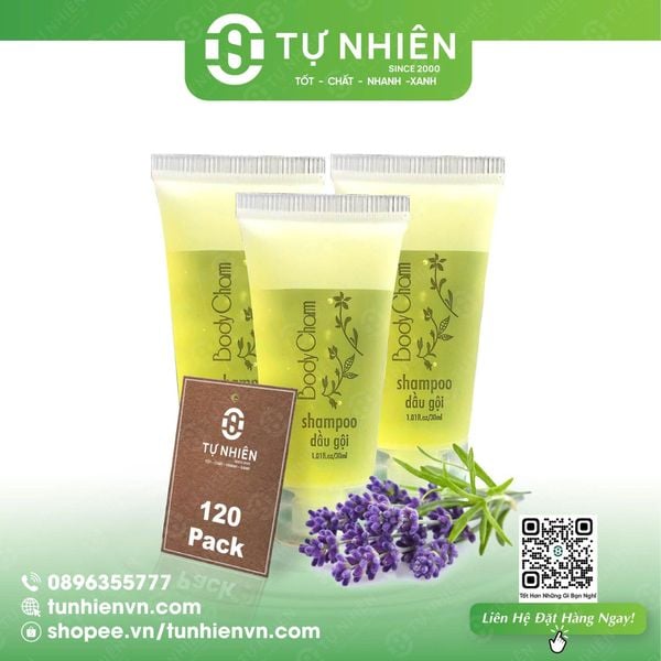 Combo 120 Tube Dầu Gội BoDY CHARM 30ml ( Giá Bao Gồm VAT)