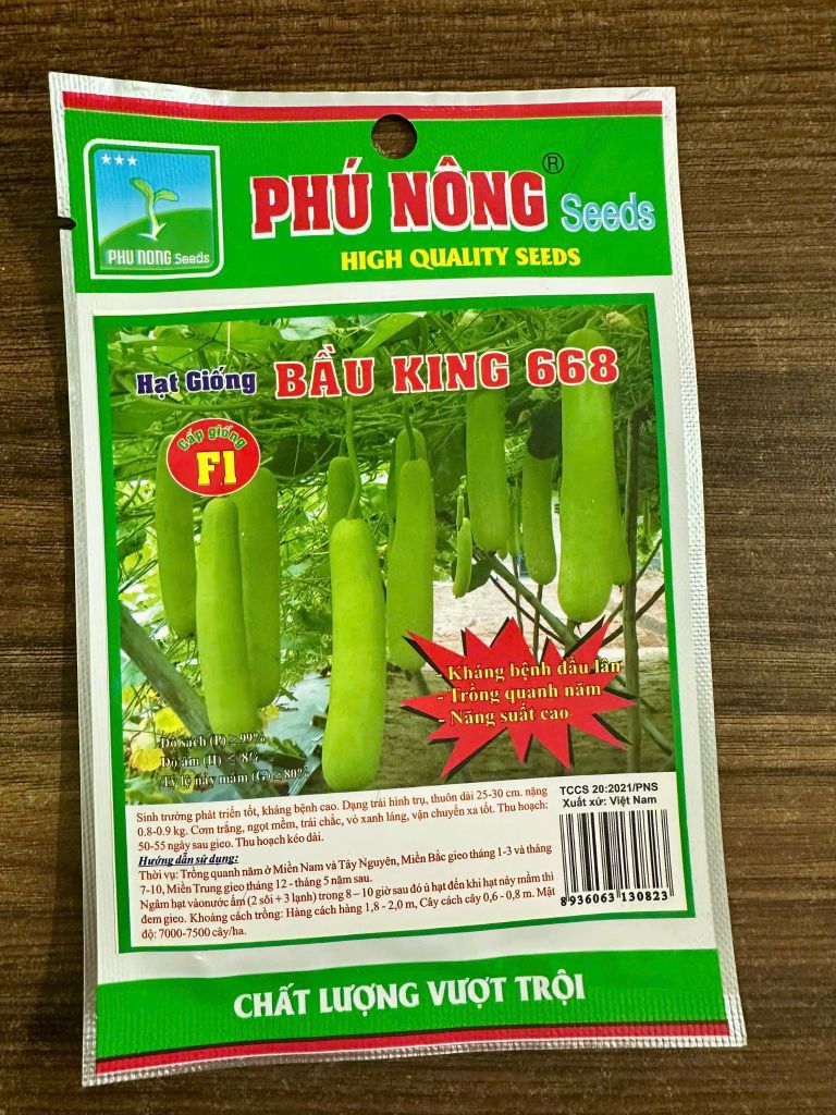  ạt Giống Bầu Sao King 668 Phú Nông 