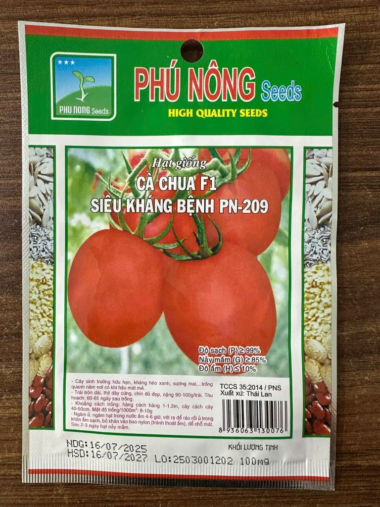  Hạt giống cà chua siêu kháng bệnh PN 209 