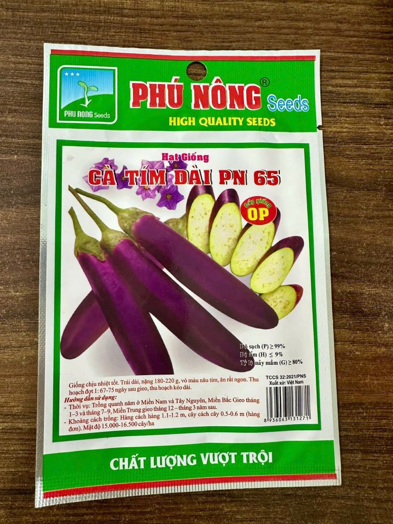  Hạt giống cà tím dài PN 65 