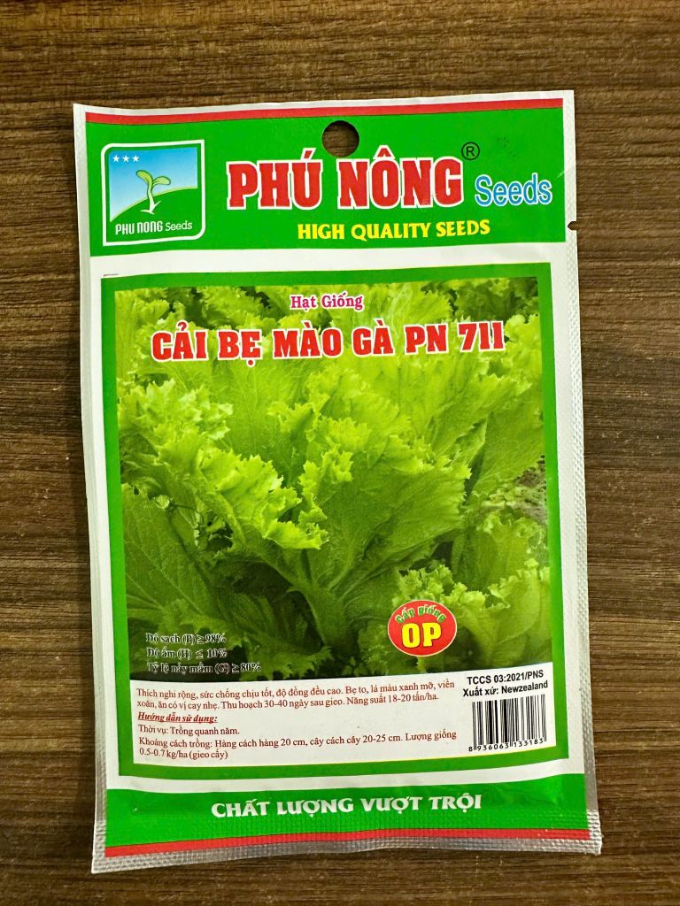  Hạt giống cải bẹ mào gà PN 711 