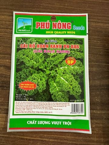  Hạt Giống Cải Kale Phú Nông – Dễ Trồng, Tỷ Lệ Nảy Mầm Cao, Giàu Dinh Dưỡng 