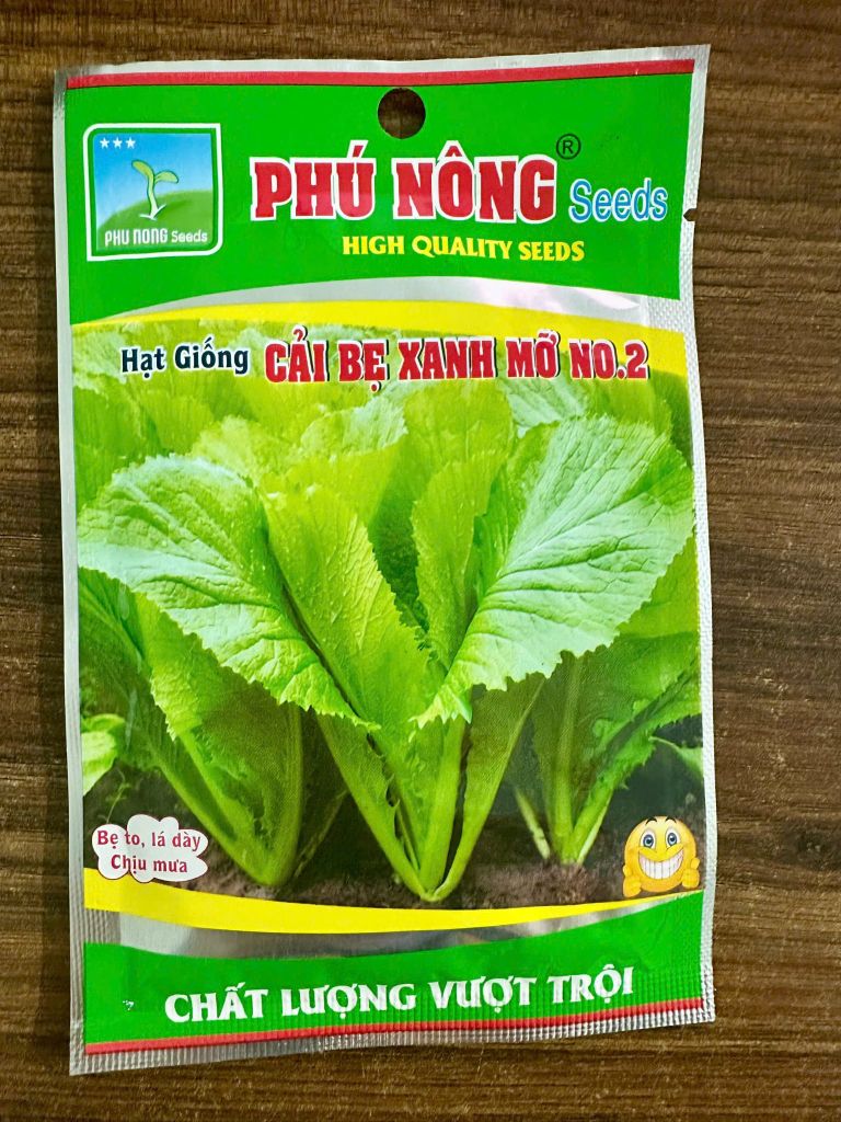  Hạt giống cải bẹ xanh mỡ No 2 