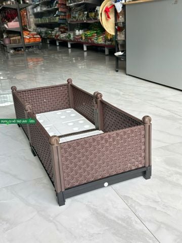 Chậu Ghép Trồng Rau Daim Nhật Bản 42x102x29cm – Giải Pháp Cho Vườn Rau Sân Thượng 