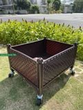 Chậu Ghép Thông Minh Daim Có Bánh Xe 42x51x29cm – Chậu Trồng Rau, Cây Kiểng Nhật Bản 