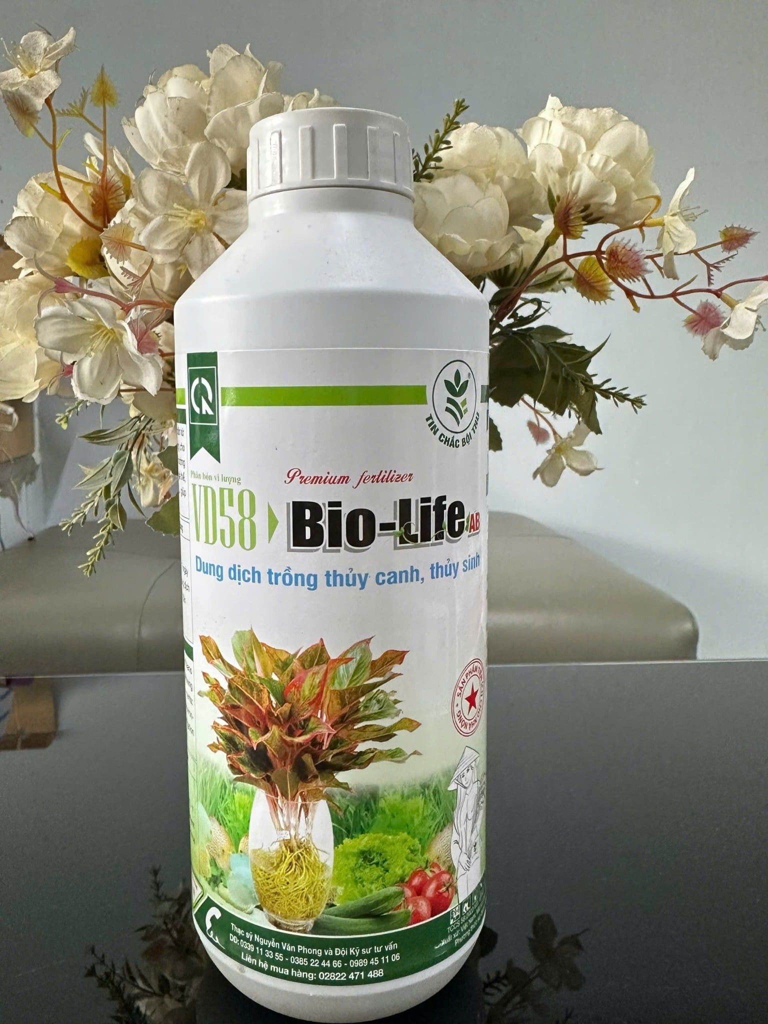  Dung dịch Thủy canh Bio-Life AB - Phân bón vi lượng chuyên dụng cho rau sạch và cây thủy sinh (Chai 1 Lít) 
