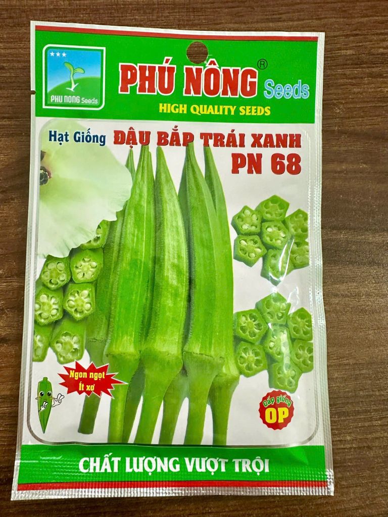 Hạt Giống Đậu Bắp Trái Xanh PN 68 Phú Nông - Gói 10g Cao Sản Năng Suất Cao 