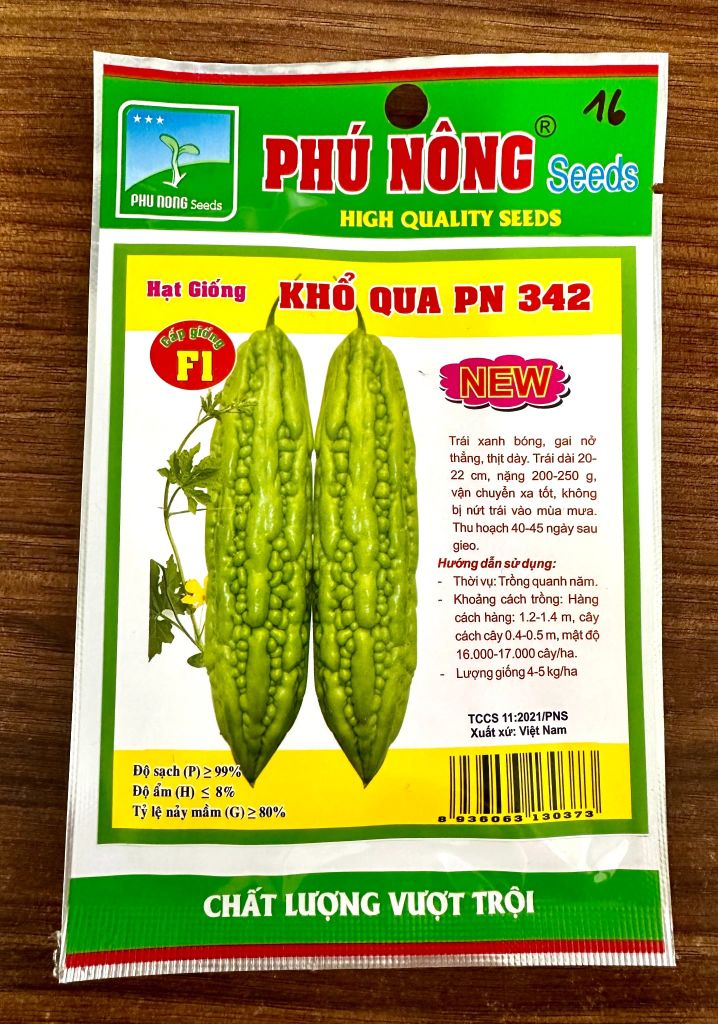  Hạt Giống Khổ Qua PN 342 - Năng Suất Cao, Trái Đẹp, Kháng Bệnh Tốt 