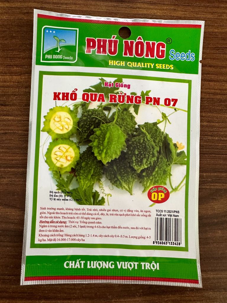  Hạt Giống Khổ Qua Rừng PN07 - Dễ Trồng, Sai Trái, Tốt Cho Sức Khỏe 
