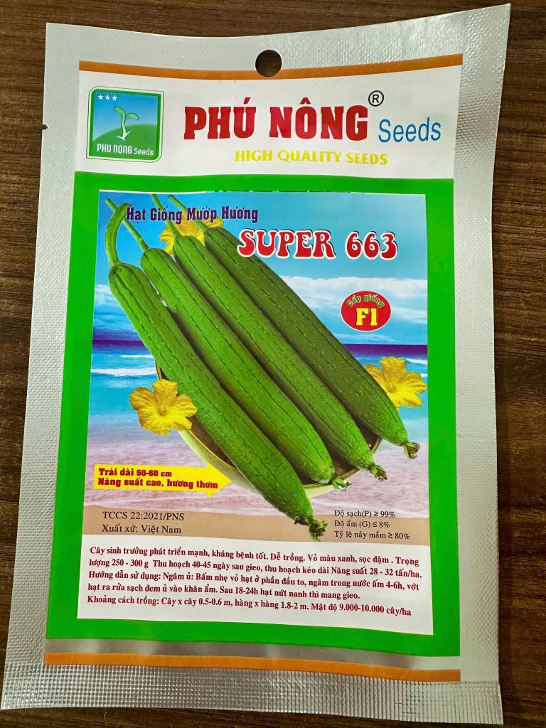  Hạt Giống Mướp Hương 663 Sai Quả, Siêu Thơm, Dễ Trồng Trên Sân Thượng 