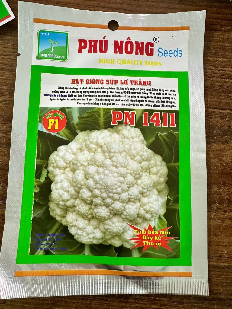  Hạt giống súp lơ trắng PN 1411 