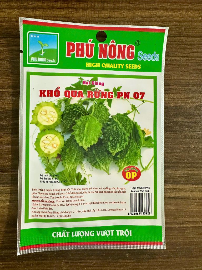  Hạt Giống Khổ Qua Rừng PN07 - Dễ Trồng, Sai Trái, Tốt Cho Sức Khỏe 