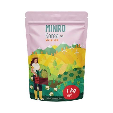  Phân Bón Hữu Cơ Minro Korea - Nhập Khẩu Hàn Quốc (Túi 1kg) - Giúp Xanh Lá, Mập Thân 
