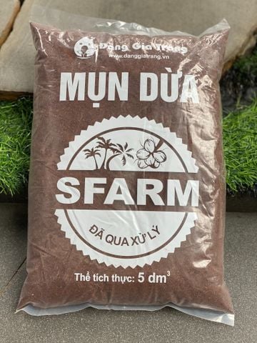 Mụn dừa Sfarm đã qua xử lý đóng túi 5dm3