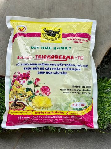  Phân hữu cơ vi sinh Đầu Trâu HCMK 7 (Bokashi - Trichoderma + TE) 