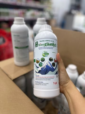  Phân hữu cơ sinh học cao cấp VinaXanh 5 - Phân bón lá vi sinh chuyên dùng cho mọi loại cây trồng (Chai 1 Lít) 