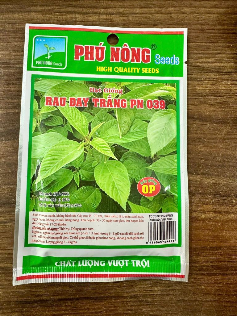  Hạt Giống Rau Đay Phú Nông PN-039 - Sinh Trưởng Mạnh, Thu Hoạch Nhanh, Nấu Canh Ngọt Mát 